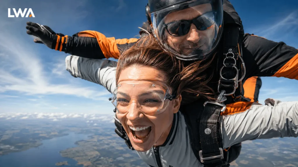 What does skydiving feel like